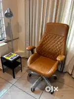 Leatherette Office Chair (Tan Colour)