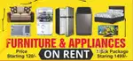 Furniture Appliances on RENT Noida Ghaziabad