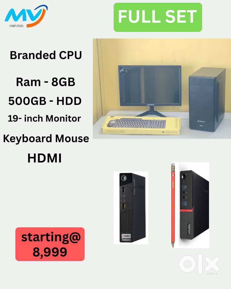 Desktop Laptop CPU Full Set i3-i5-i7 Available @ Low Price