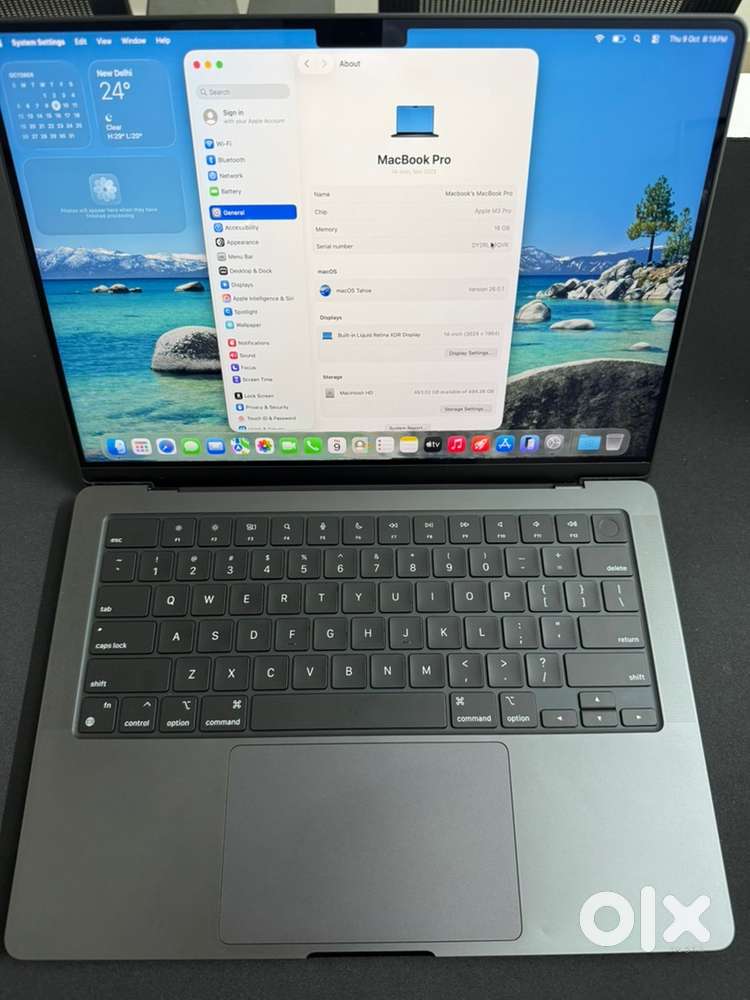 Apple macbook m3 pro 18/512 14 inch xdr display
