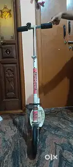 2 wheel skatting scooter with adjustable hand and brakes and stand