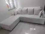 Brown color sofa