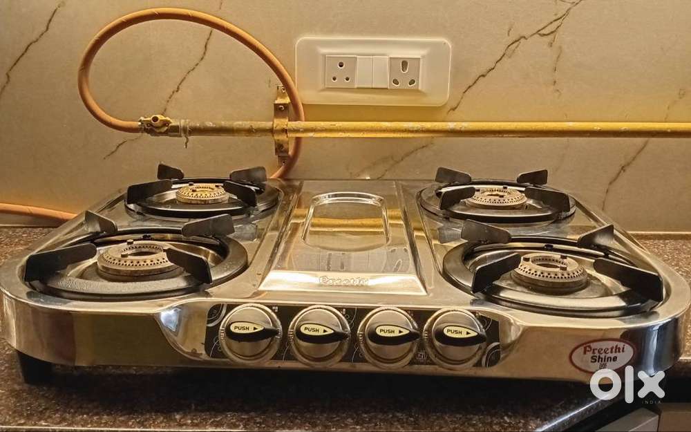 Preethi Stainless steel Manual Gas Stove (4 Burners)