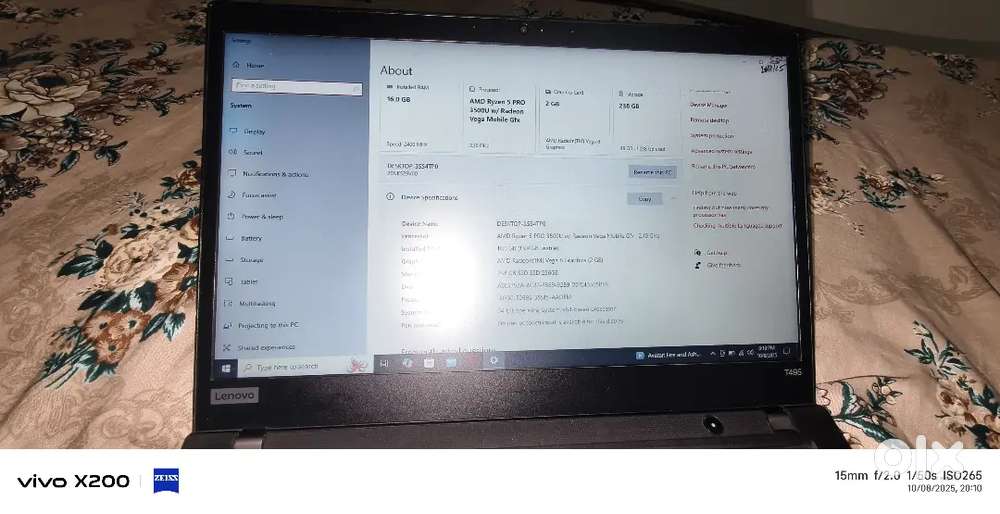LENOVO RYZEN 5 PRO 16GB RAM 256GB BACKLIGHT & FINGERPRINT