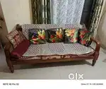 Wooden sofa set