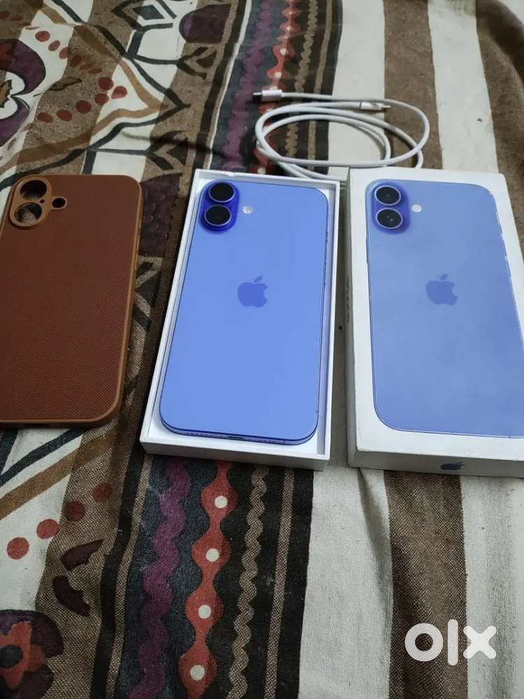 iPhone 16 plus full box  and bill battery 100%