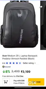 Acer laptop bag predator and nitro