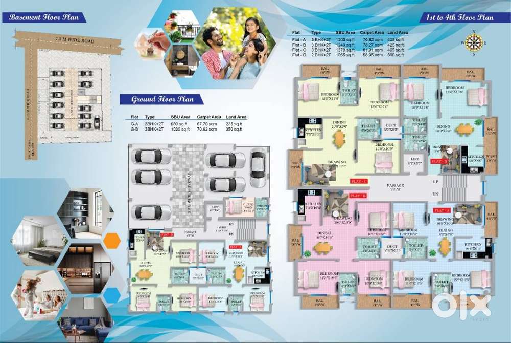 3 bhk flat for sale in chaputoli, Argora