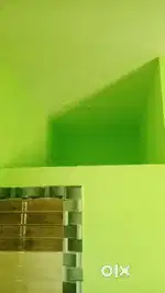 Single room with attached bathroom with kitchen setup for ladies