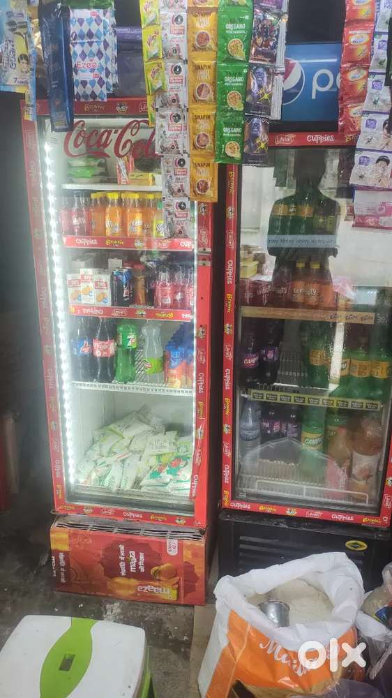 Front glass fridge