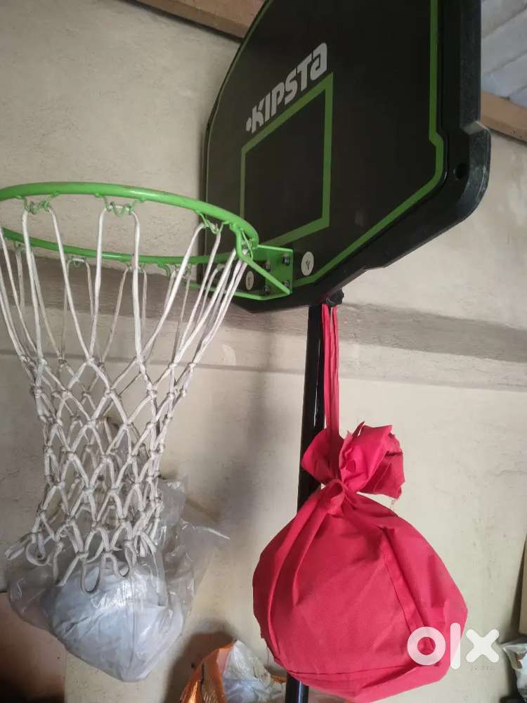 Basket ball and basket goal post