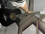 Guitar with wood