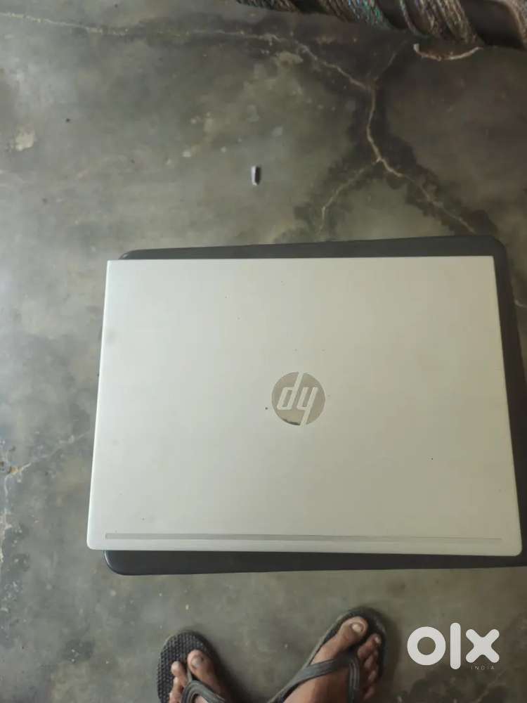 Hp laptop silver colour best condition
