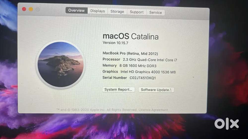 Macbook pro Retina 15inch