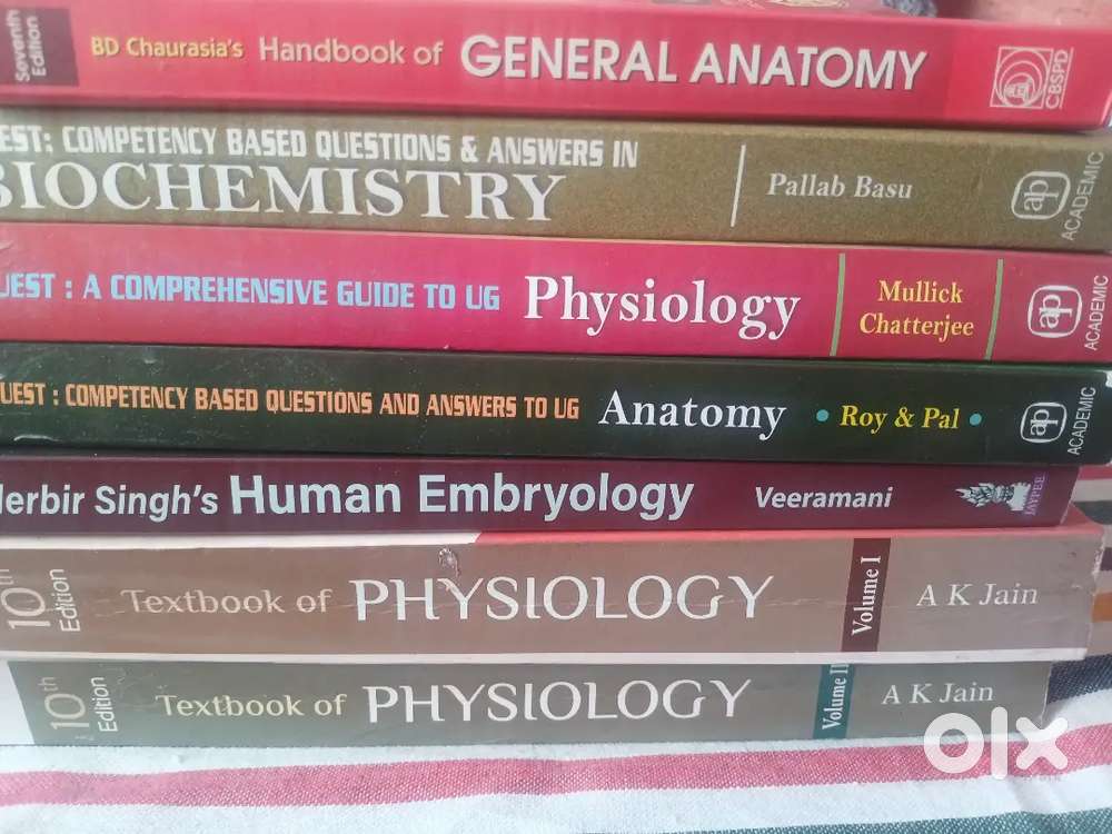 MBBS 1st year books