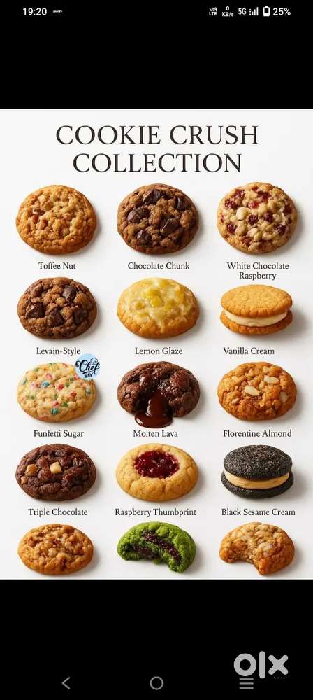 Bakery food cookies fruits cake