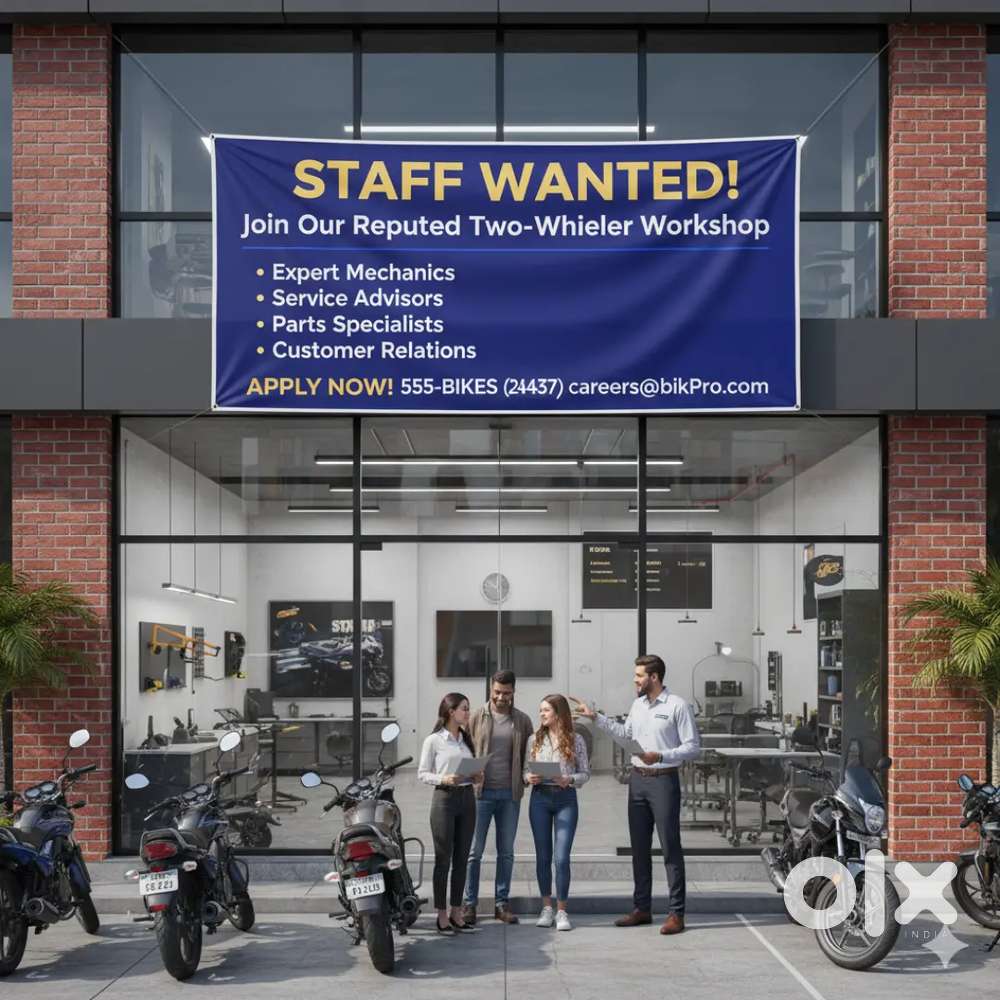 Hiring mechanic\ helper & accounting staff for reputed two wheelershop