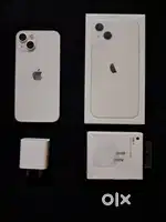 Iphone 13 128gb white colour battery helth 85% all accessories avable