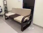 3 seater sheesham wooden sofa