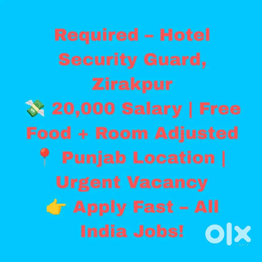 Hotel Security,  Food Facility, Room immediate Hiring
