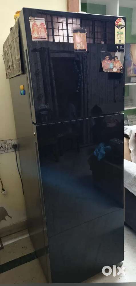 Haier का 270 लीटर कैपेसिटी का ब्लैक toughened glass door वाला