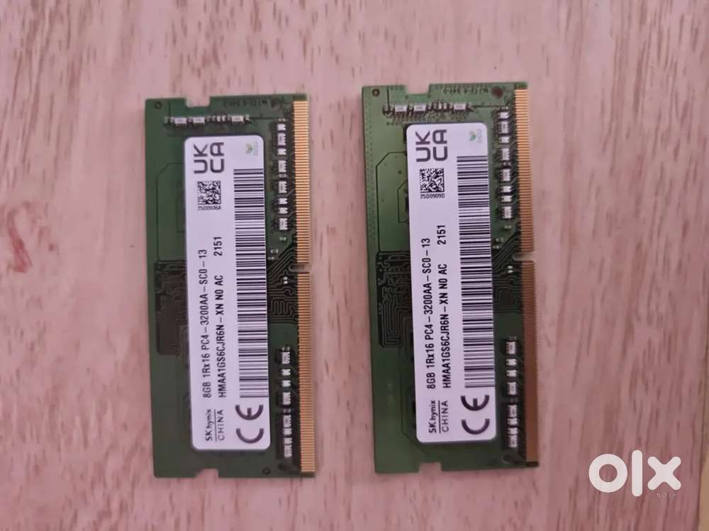 16GB 3200Mhz (8 x 2) Laptop Ram