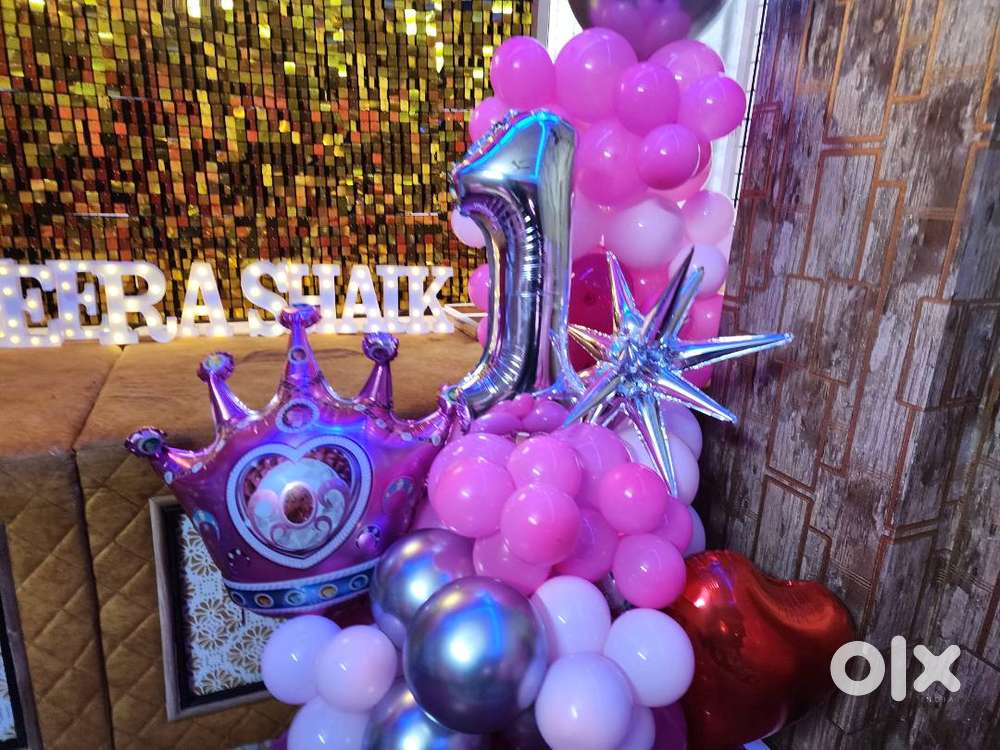 Balloon town event decor