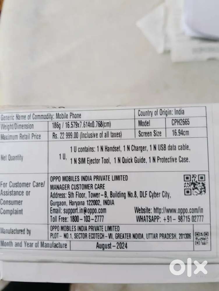 A3 Pro 5G 8GB/256GB(360 Damage proof Armour body/45W SUPERVOOC,