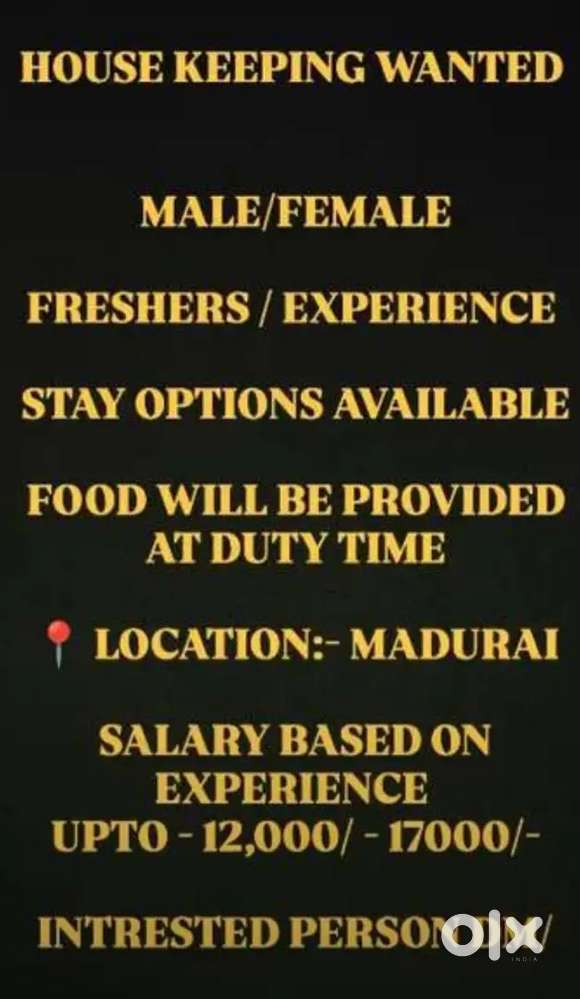 House Keeping Wanted