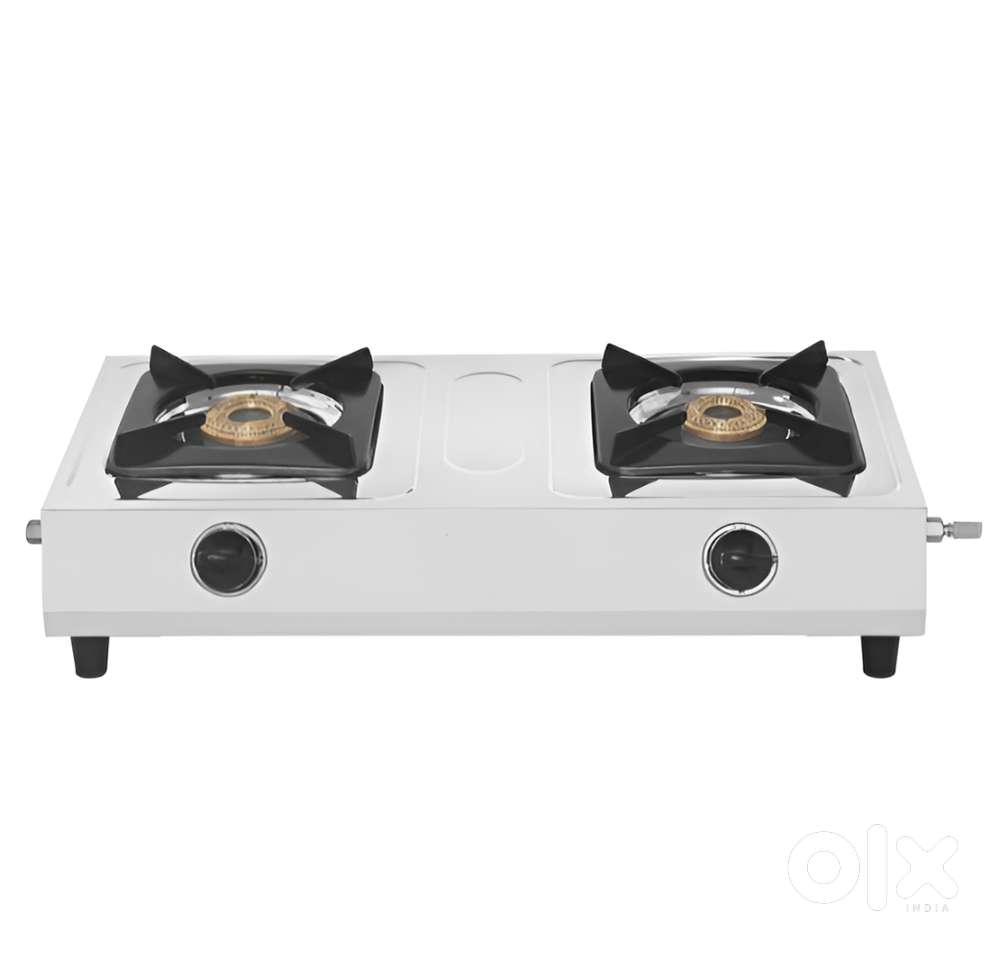 2 Burner Steel Gas Stove on Rent – Durable Quality