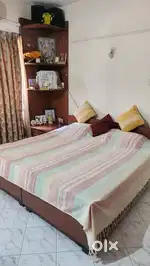 Double bed with multi staggred side structure combo