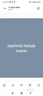 Kashmiri kebab maker