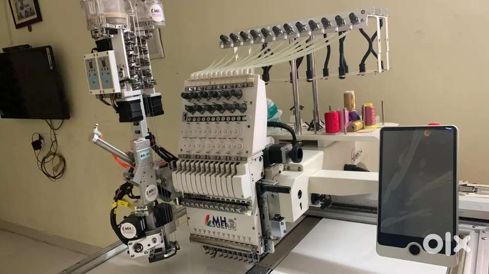 Computer work embroidery machine