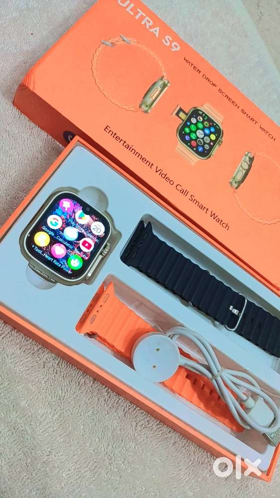 S9 ultra sim card smart watch dual camera 5G ,one month year old watch