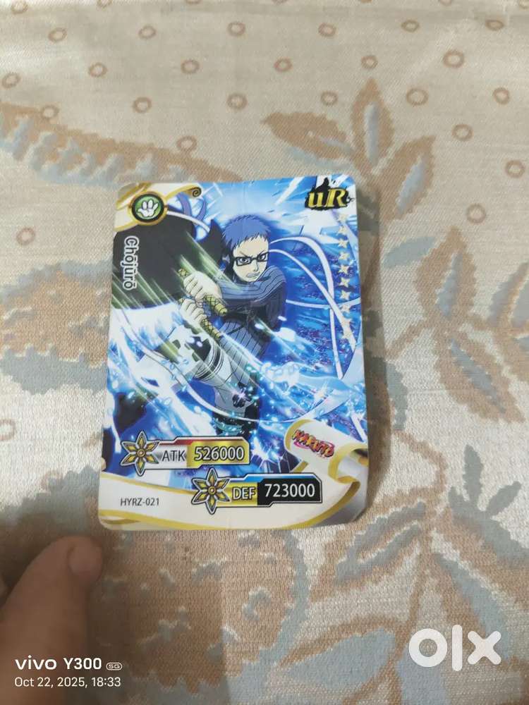 Naruto anime card