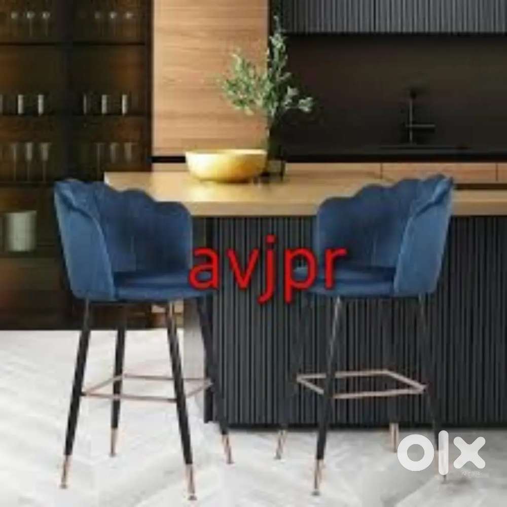 New long height bar chair with full cushion cover seat and back