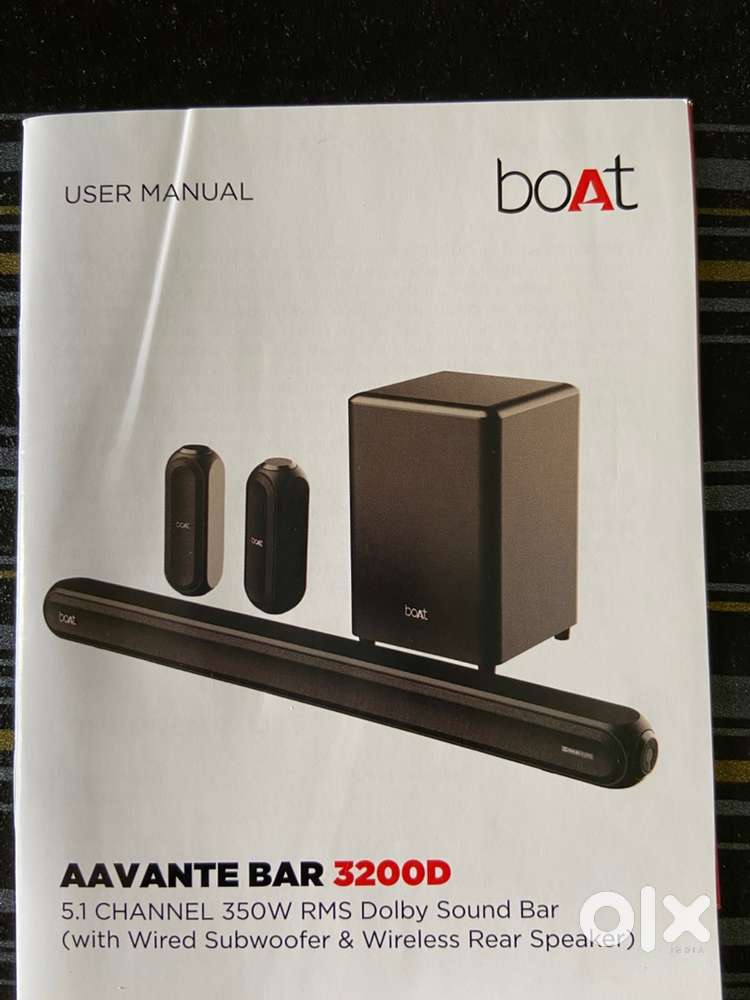 boAt AAVANTE BAR 3200D 5.1 CHANNEL 350WRMS Dolby Sound Bar