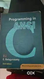 Programming in c languageby E balagurusamy sixth edition