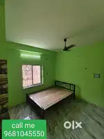 Semi furnished bed mattress and light fan 1 bhk rent Kestopur rs-7500