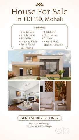 250 gaj Kothi, freshly constructed, 6bhk, 6washrooms