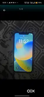 iPhone x 64 gb face id not working  battery or folder change h