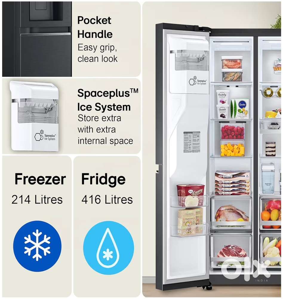 LG refrigerator 630 L side by side (used)