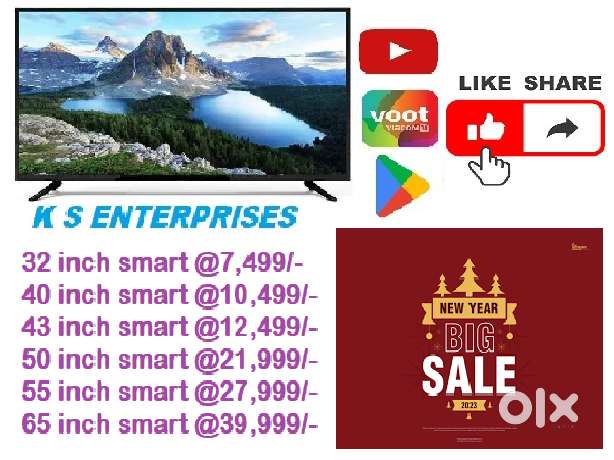 WINTER DHAMAKA OFFER 43 INCHES  SMART, 4K UHD LED TV IN 12,499 ONLY