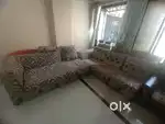 L shape sofa set