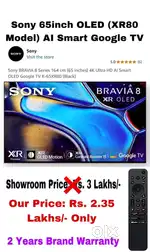 BrandNew Sony 65inch ( XR80 Model) OLED AI Smart Google LED TV @25%OFF