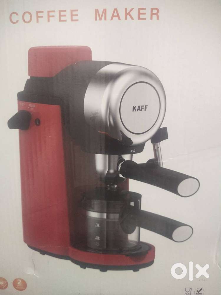 KAFF Vienna-Black Espresso Coffee Machine (800W, 0.24L / 4 Cups, Black