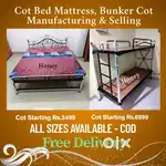 Fentastic Model Steel Cot Bed Mattress - Hostel Bunker Beds Sales