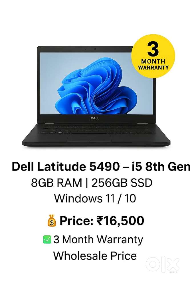 Dell core i5 laptop @16500