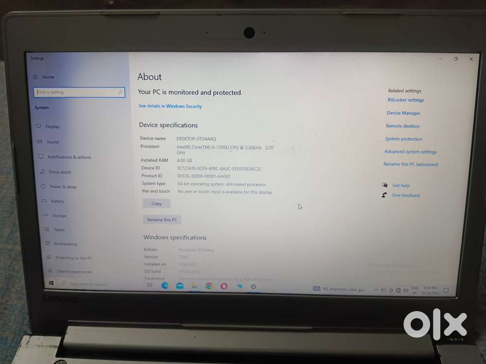 Lenovo ideapad best condition