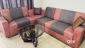 New model Sofa Setty  and glass top dining table and 4 chairs for sale